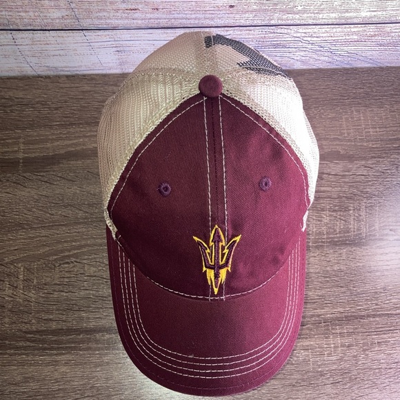 Arizona State University ASU Sun Devils Baseball Hat Mesh Snapback Champion - Picture 2 of 8